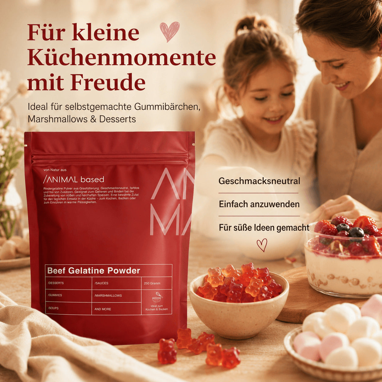 Rindergelatine Pulver - Grass Fed Beef Gelatine