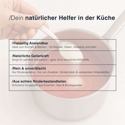 Rindergelatine Pulver - Grass Fed Beef Gelatine