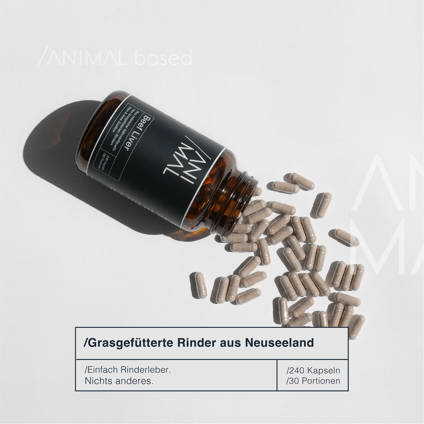 Rinderleber Kapseln - Grass Fed Beef Liver