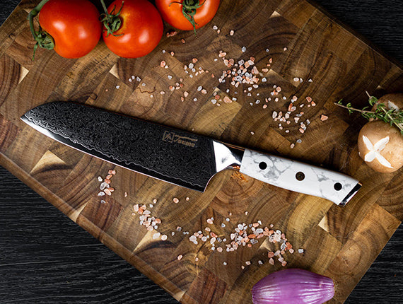 TSUME - Santoku "White Marble"