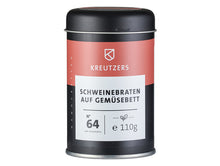 Schweinebraten auf Gemüsebett