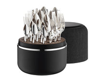 Robbe & Berking - THE BOX  Riva Frozen Black - 24 tlg. Sterling Silber