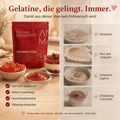 Rindergelatine Pulver - Grass Fed Beef Gelatine