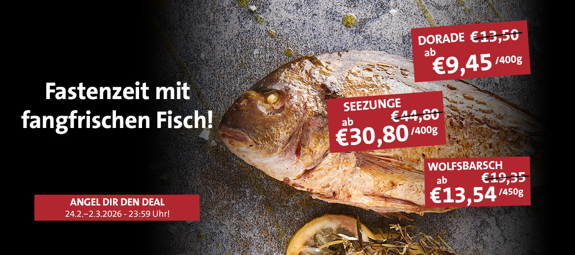 Fasten mit 30% auf Fisch