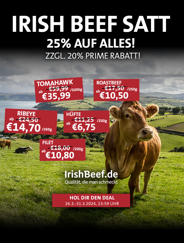 25% auf Irish Beef!