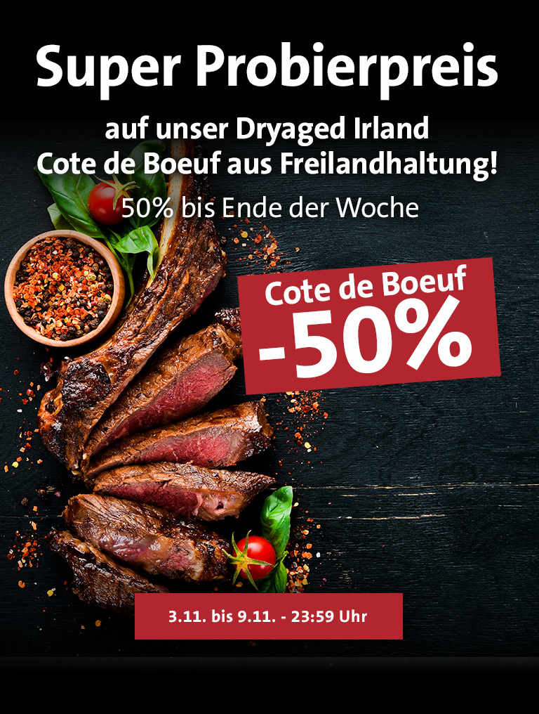50% auf Irland T-Bone!