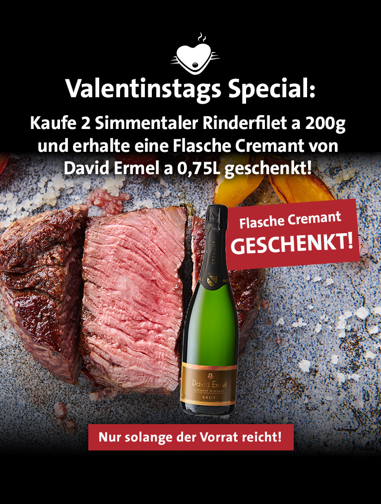 Kaufe zwei Filet und erhalte einen Cremant umsonst!